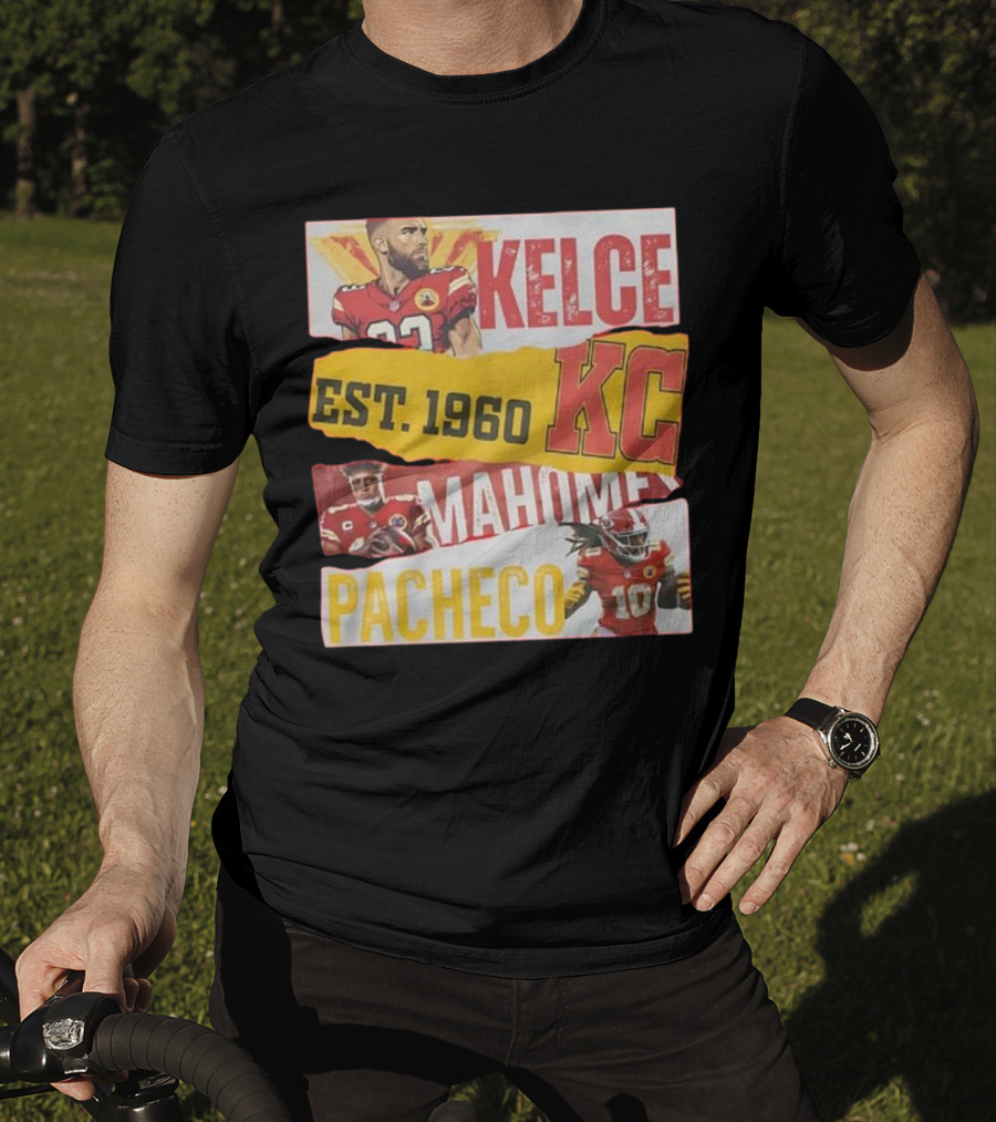 Kelce Mahomes Pacheco KC Est 1960 T-Shirt