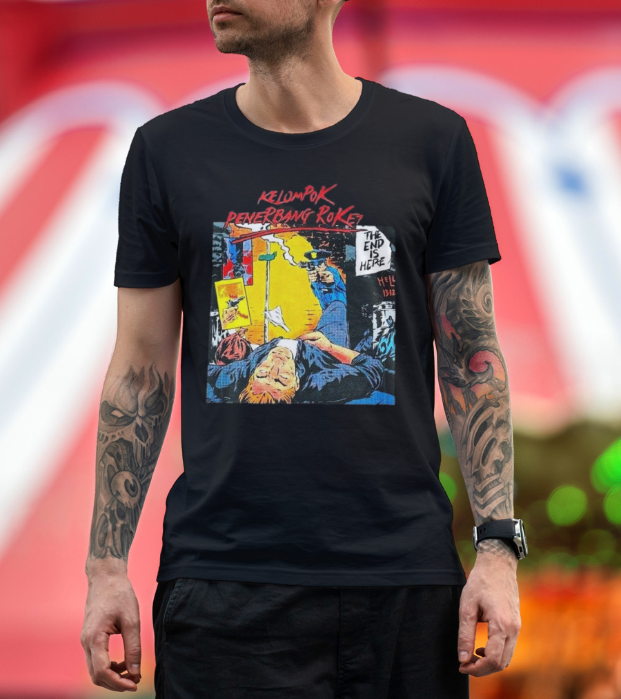 Kelompok Penerbang Roket The End is Here Mati Muda Comic Style T-Shirt