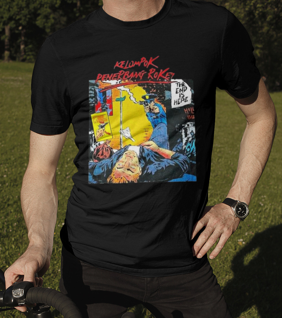 Kelompok Penerbang Roket The End Is Here Mati Muda Comic Style T-Shirt