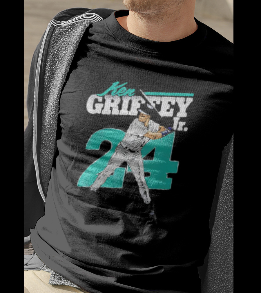 Ken Griffey Jr. Seattle Mariners 24 Retro Vintage Baseball Player T-Shirt