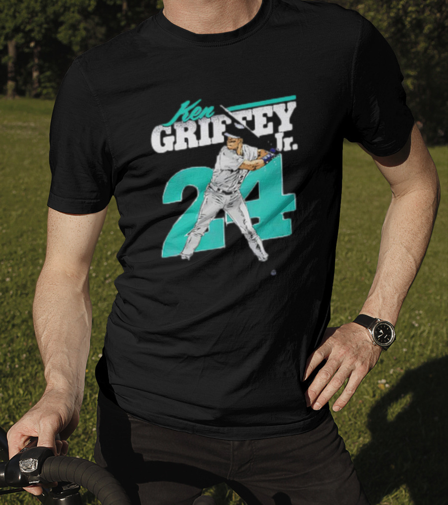 Ken Griffey Jr. Seattle Mariners 24 Retro Vintage Baseball Player T-Shirt