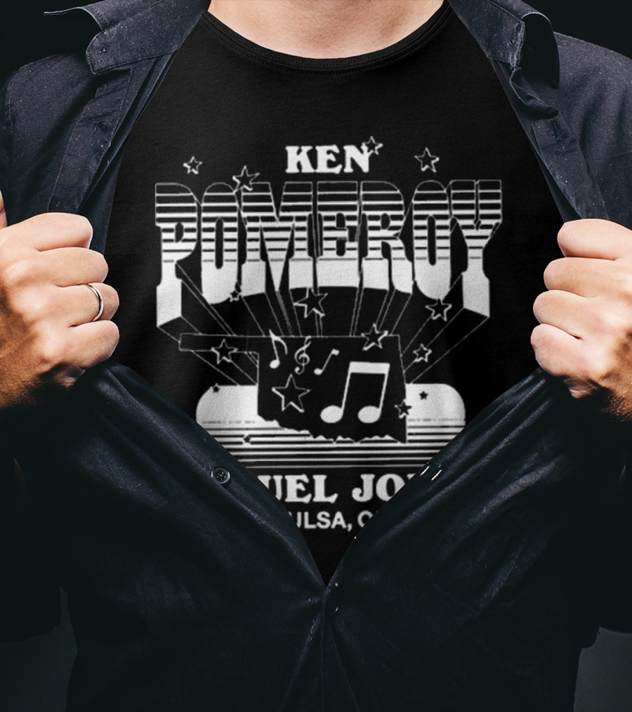 Ken Pomeroy Tulsa OK Cruel Joke Rodeo Music Notes And Stars T-Shirt