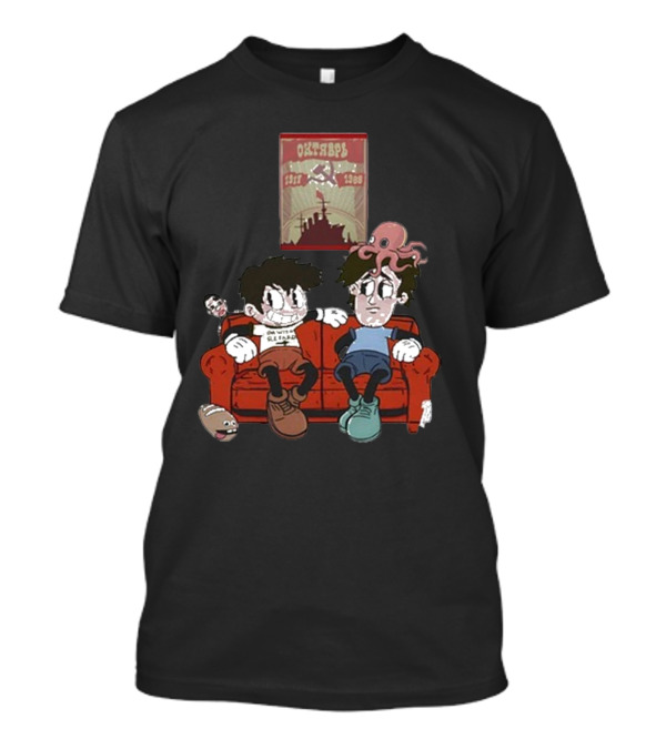 Kenny Vs Spenny Rubber Hose Style On The Couch With Octopus And USSR T-Shirt
