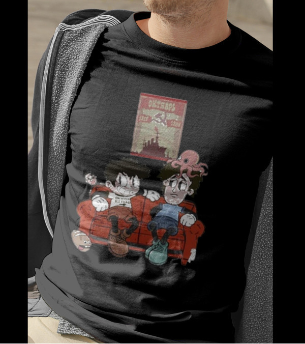 Kenny Vs Spenny Rubber Hose Style On The Couch With Octopus And USSR T-Shirt