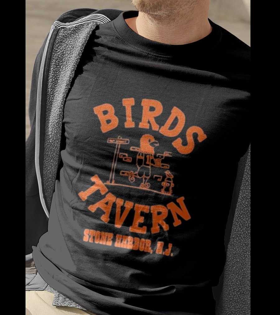 BIRDS TAVERN Stone Harbor N.J. T-Shirt