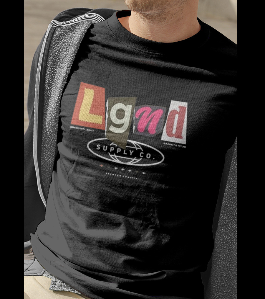 Lgnd Supply Co Ransom Cutout Letter Style T-Shirt