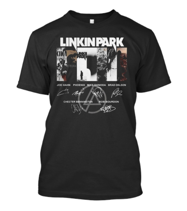 Linkin Park World Tour 2025 Joe Hahn Phoenix Mike Shinoda Brad Delson Chester Bennington Rob Bourdon Signatures T-Shirt