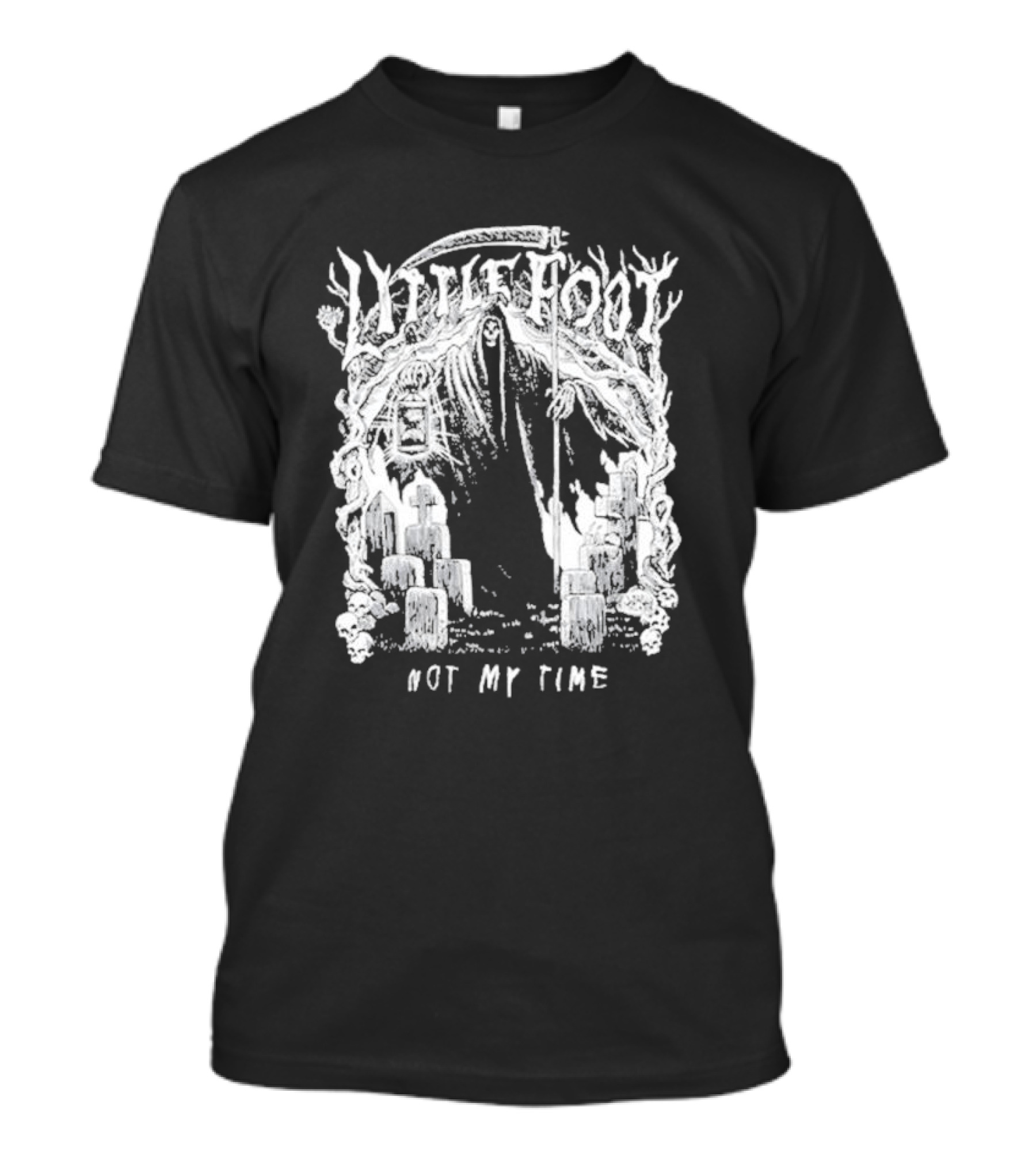 Little Foot Not My Time Diablo Macabre Forest Candle Scene T-Shirt