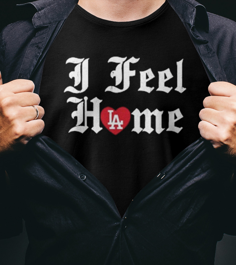 I Feel Home LA Heart Graphic T-Shirt