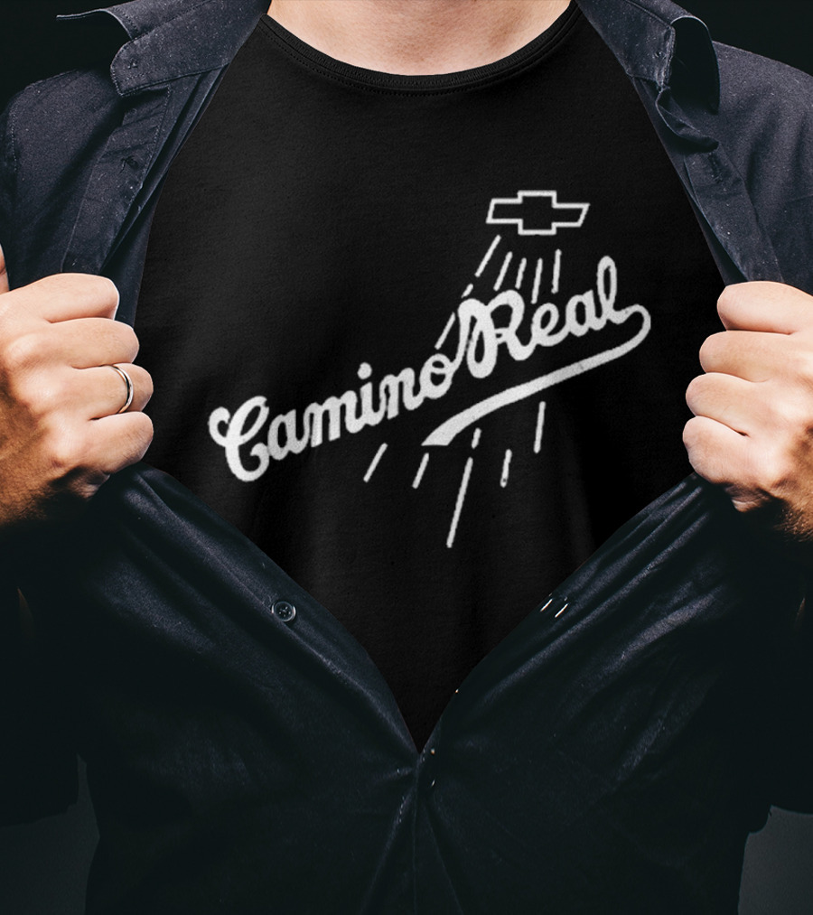 Los Angeles Dodgers Teoscar Hernandez Camino Real Chevrolet Logo T-Shirt