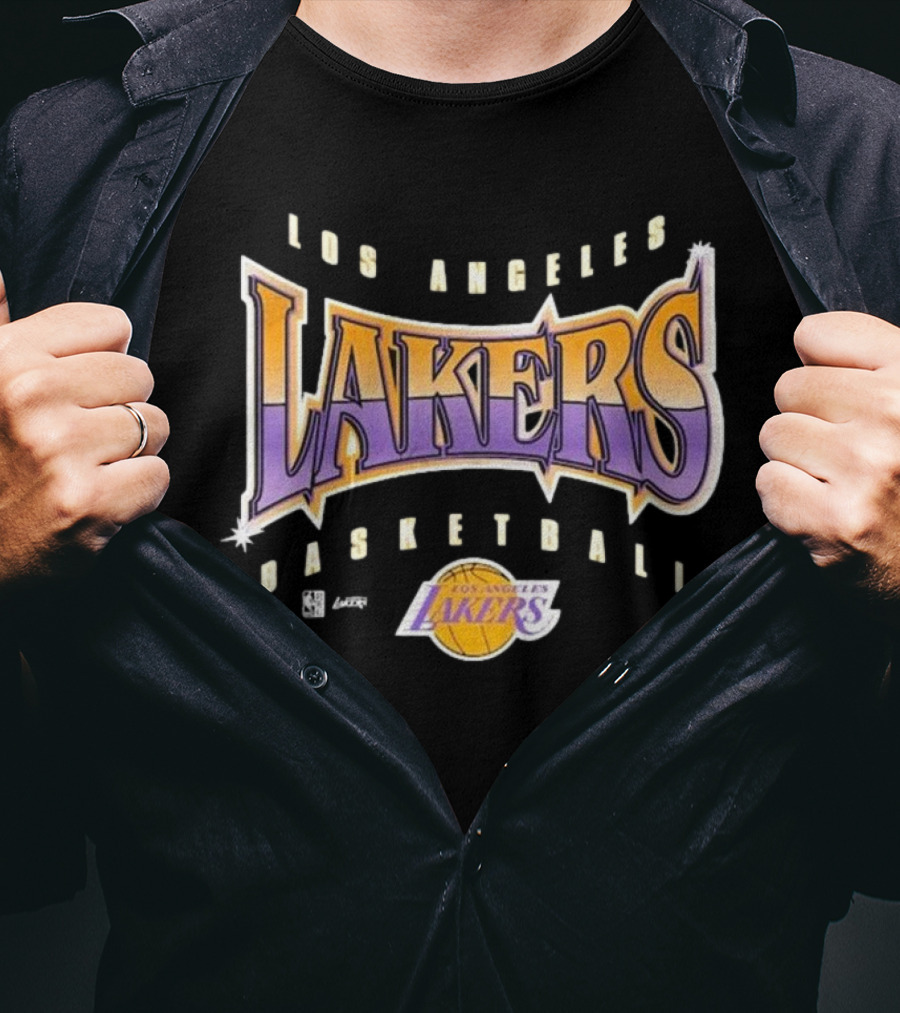 Los Angeles Lakers Basketball Vintage Style Typography T-Shirt