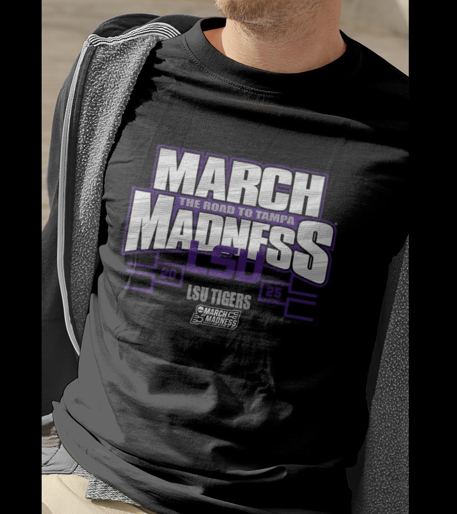 LSU Tigers March Madness 2025 The Road To Tampa T-Shirt