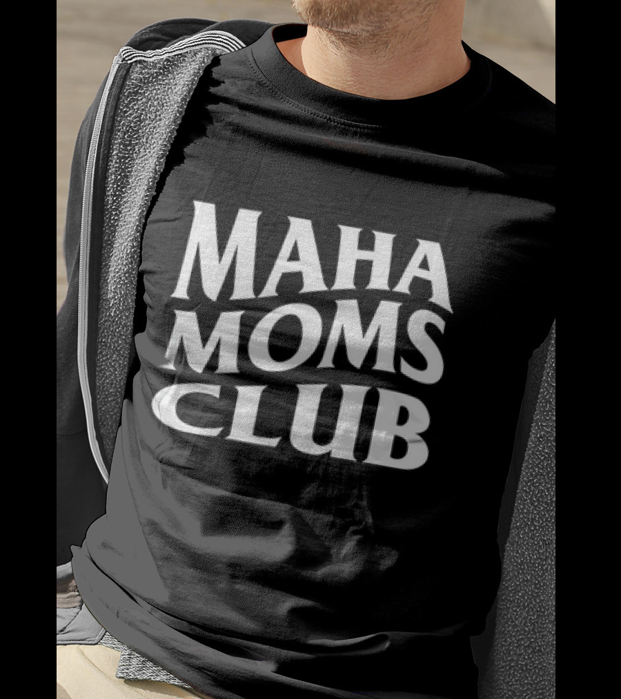 Maha Moms Club Vintage Text T-Shirt