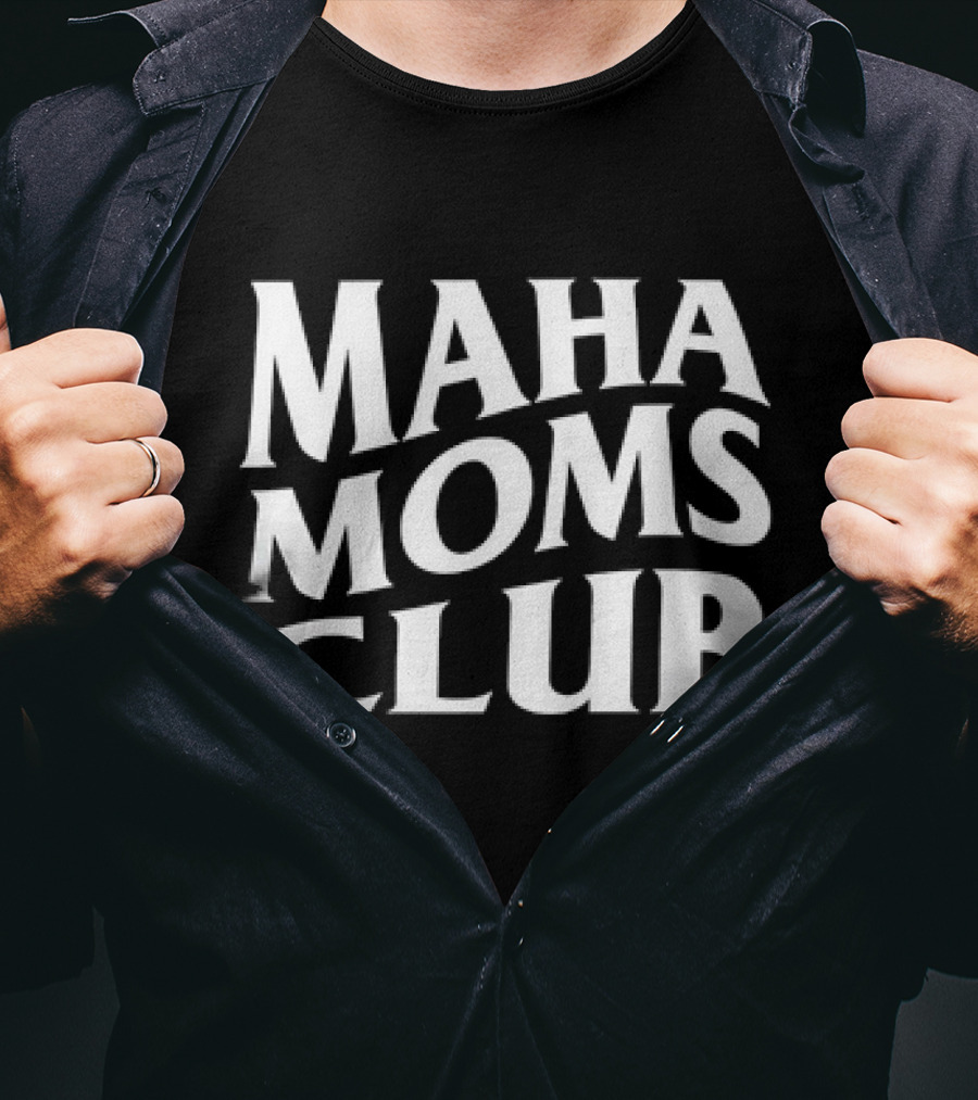 Maha Moms Club Vintage Text T-Shirt