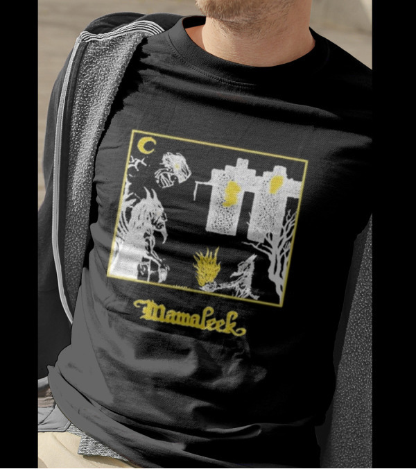 Mamaleek Netherworld Moonlit Cityscape And Surreal Figures T-Shirt