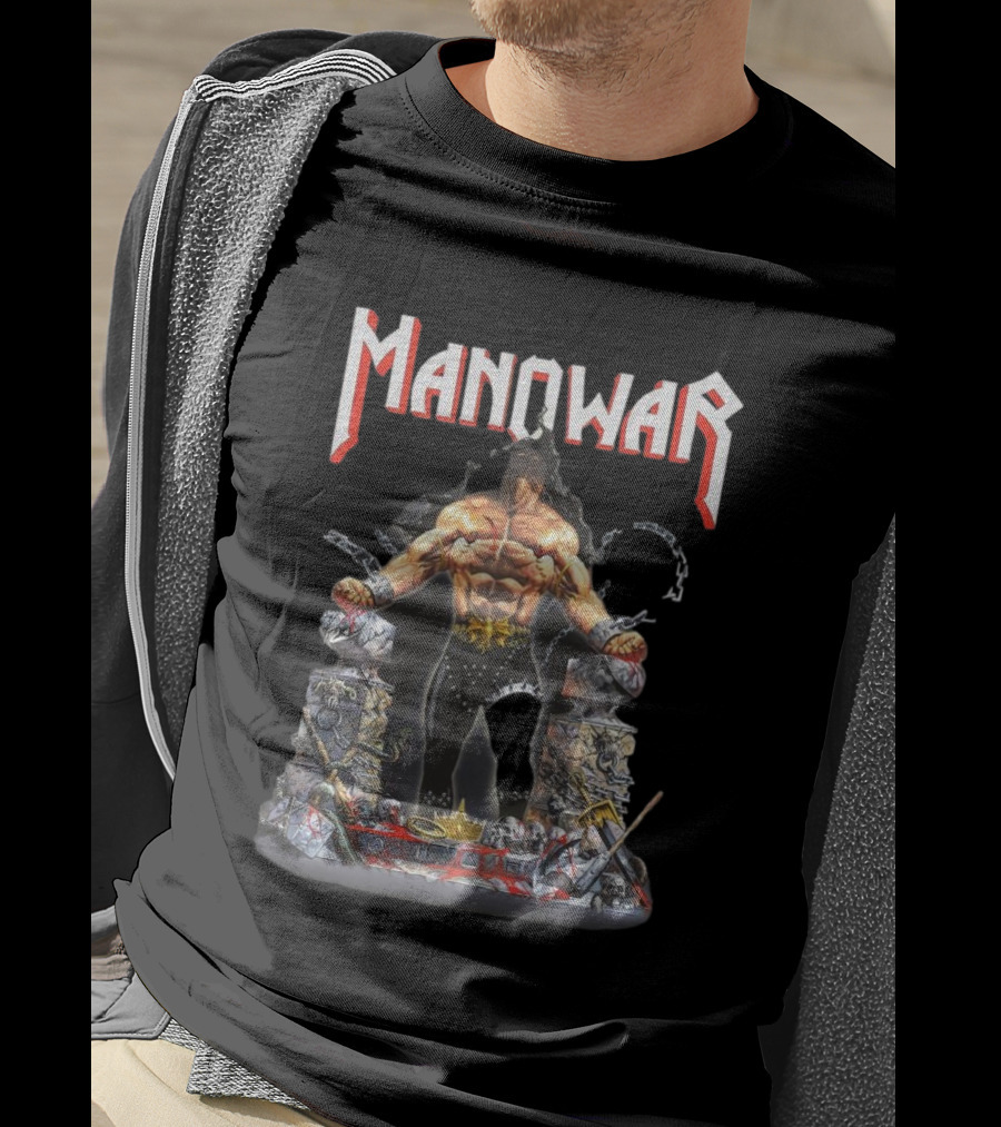 Manowar Louder Than Hell Warrior Chains 2025 T-Shirt