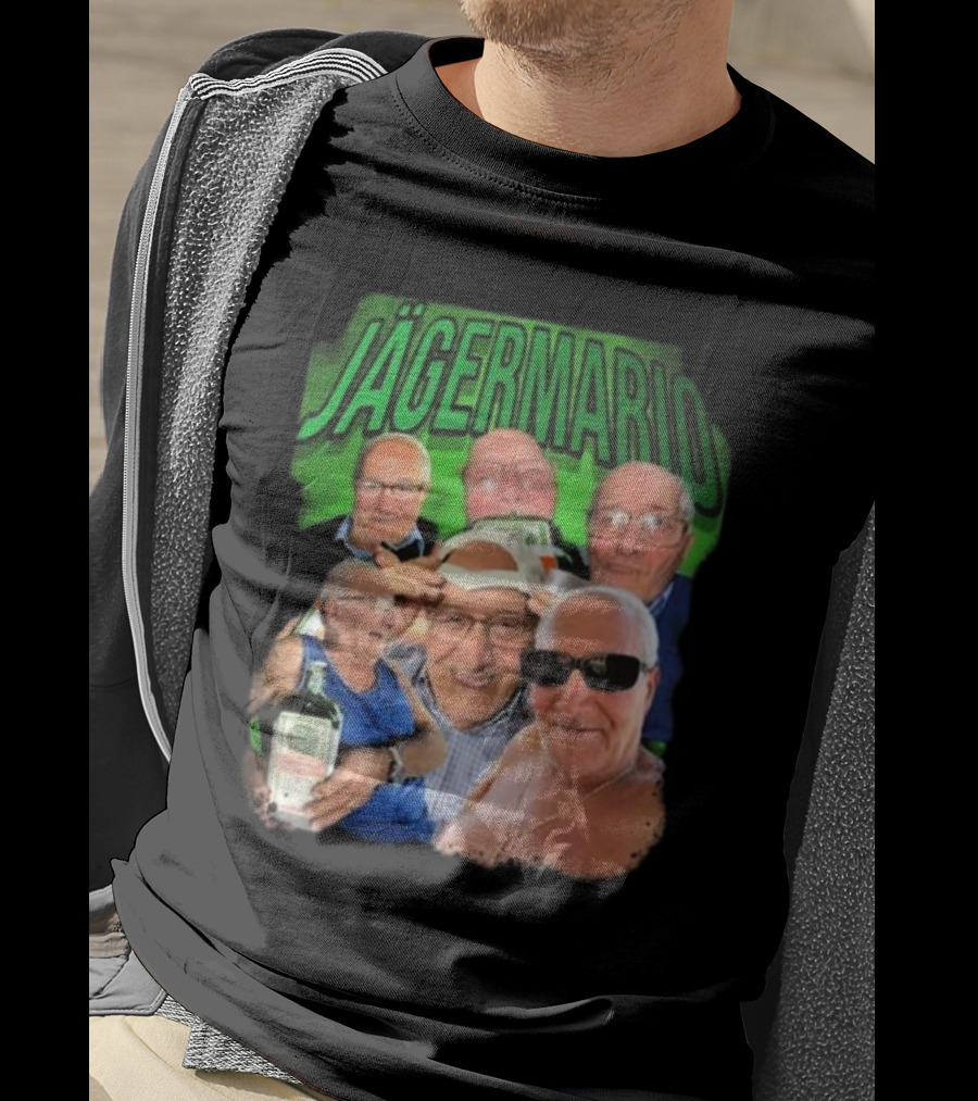 Marioscerra5 Jägermario Sigma Funny Multiphoto Collage T-Shirt