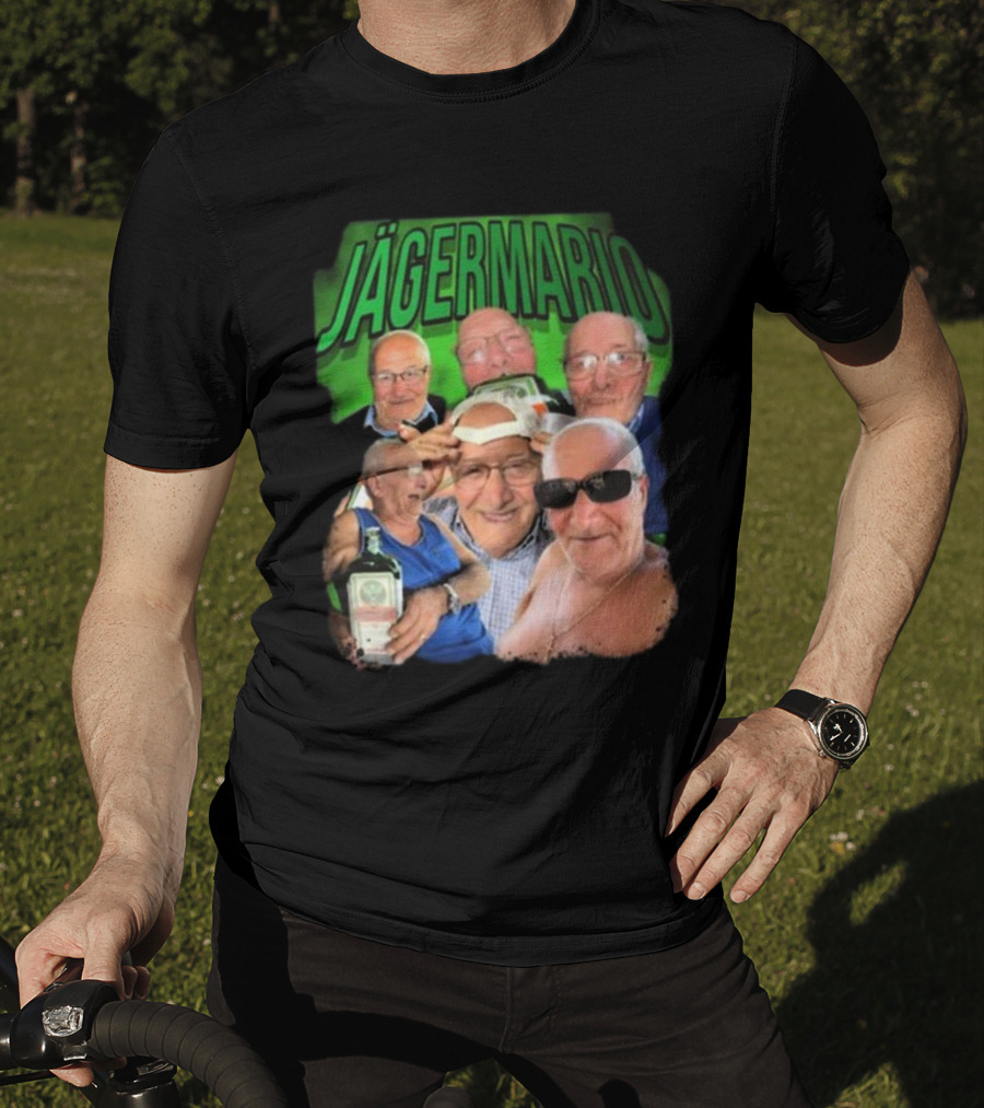 Marioscerra5 Jägermario Sigma Funny Multiphoto Collage T-Shirt