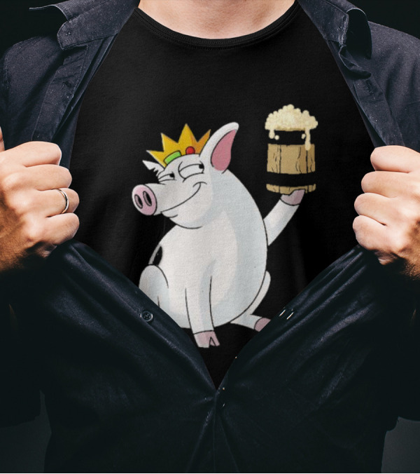Merkimer Pig Cheers Crown Gildan Softstyle T-Shirt