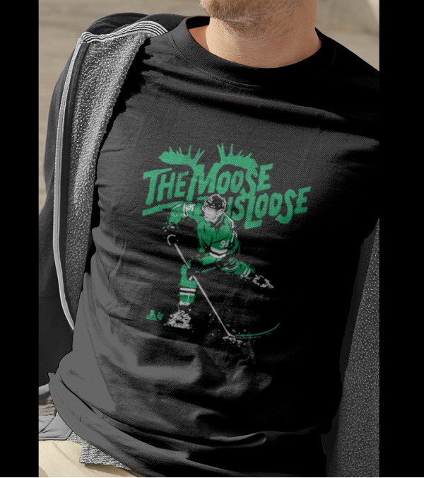 The Moose Is Loose Hockey Player Number 96 T-Shirt