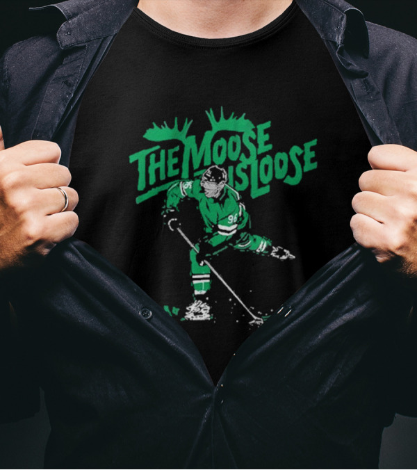 The Moose Is Loose Hockey Player Number 96 T-Shirt