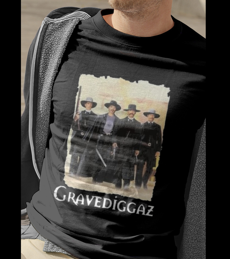 Methsyndicate Gravediggaz Tombstone Western Gunslingers T-Shirt