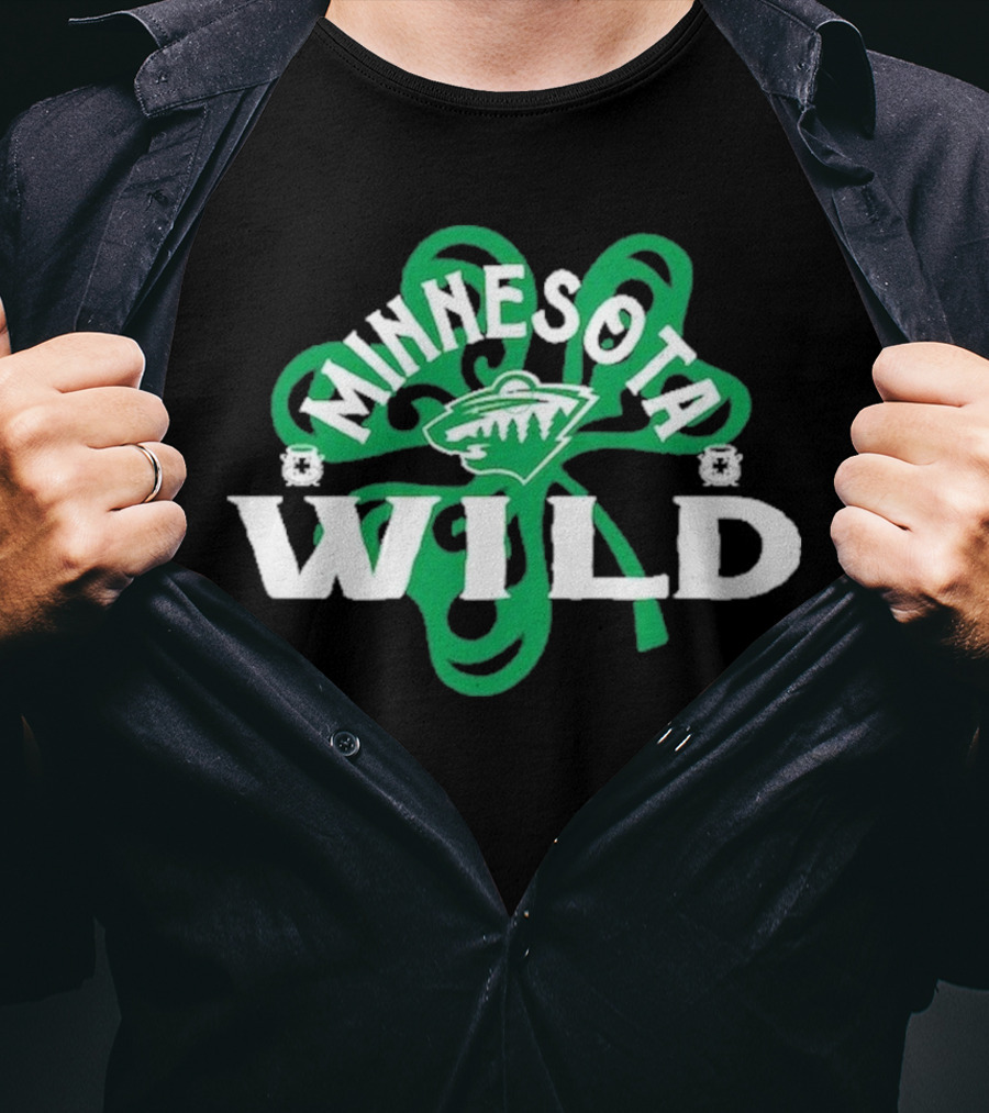Minnesota Wild St. Patrick’s Day Shamrock T-Shirt