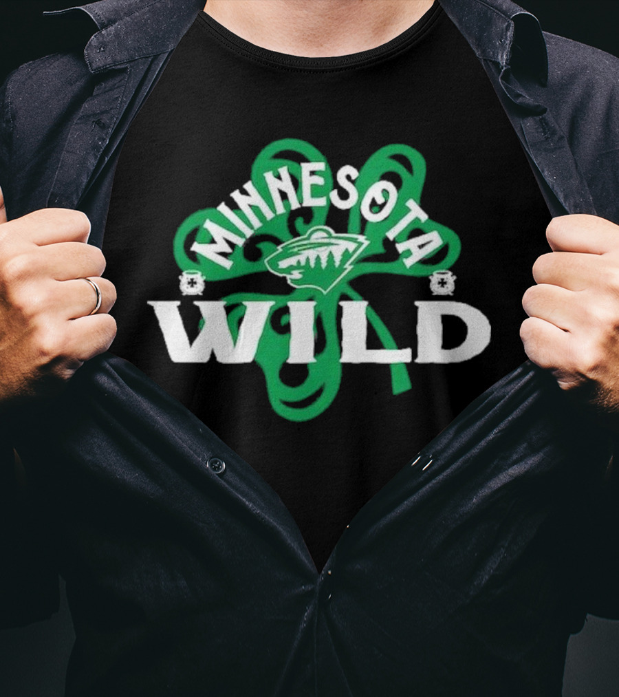Minnesota Wild St. Patrick’s Day Shamrock 2025 T-Shirt