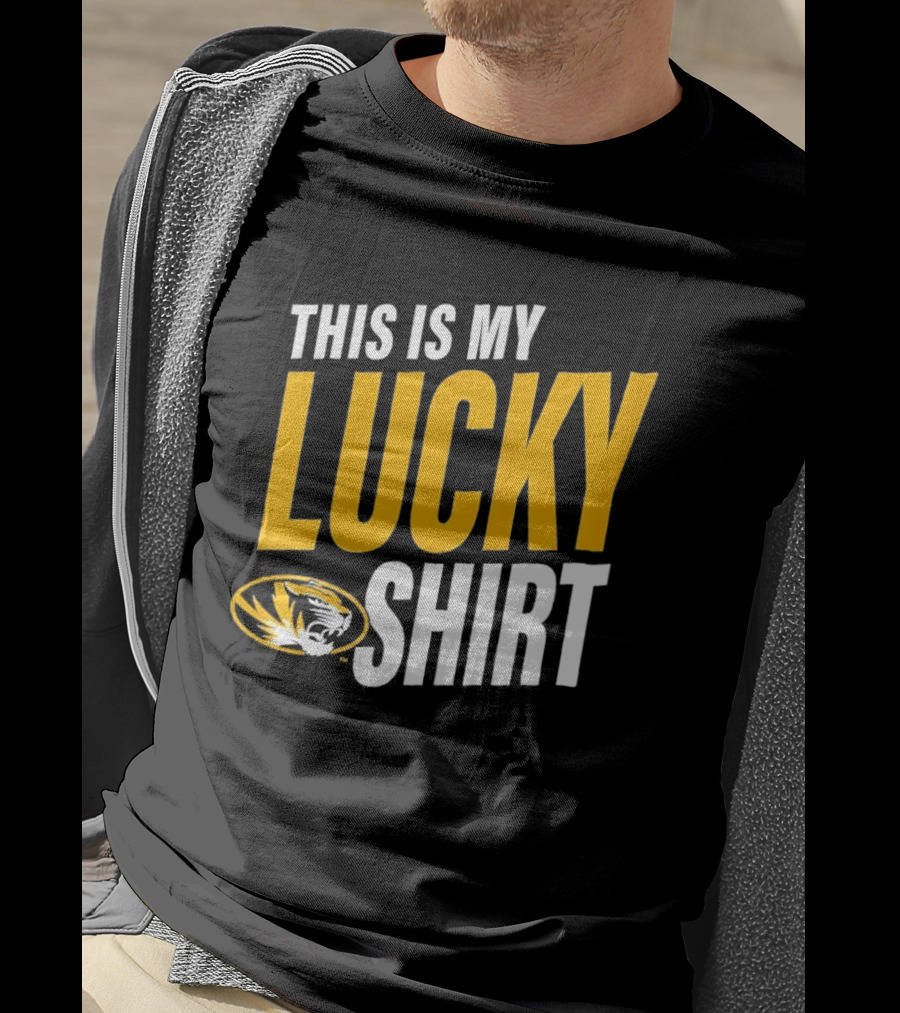 Missouri Tigers This Is My Lucky Mizzou Football T-Shirt