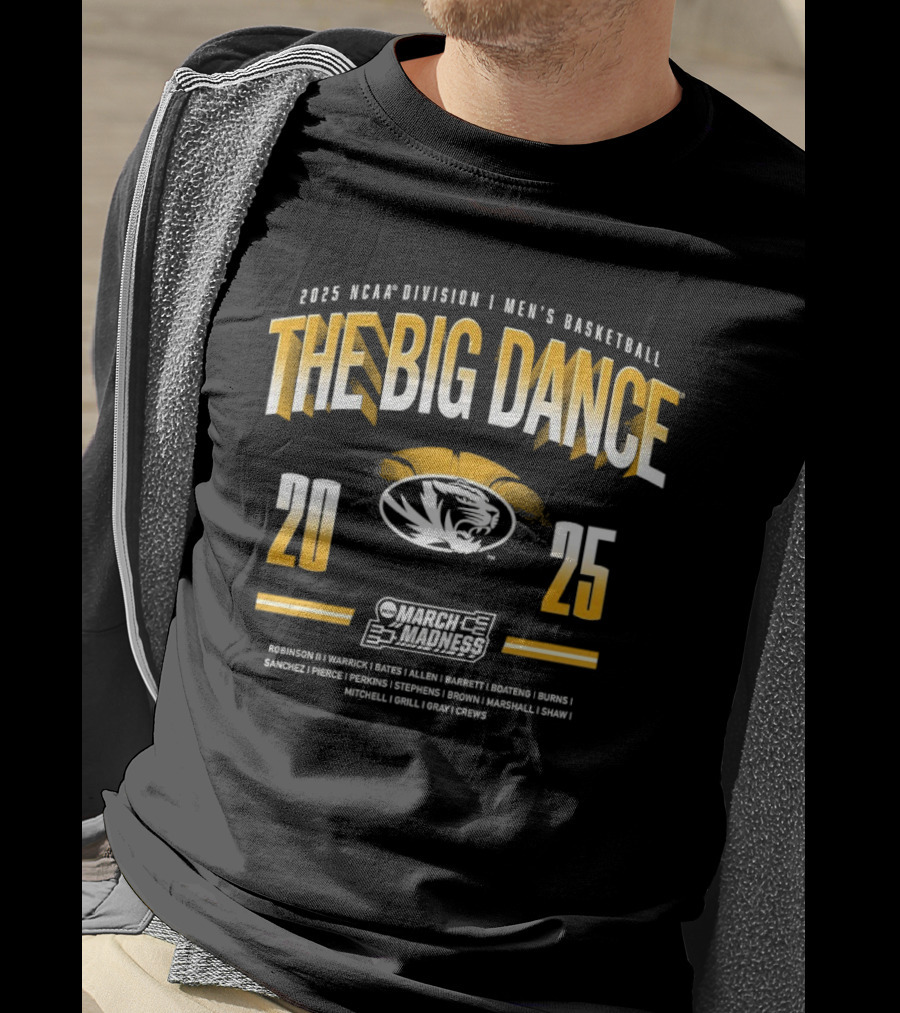 2025 NCAA Division 1 Men's Basketball The Big Dance Mizzou March Madness T-Shirt