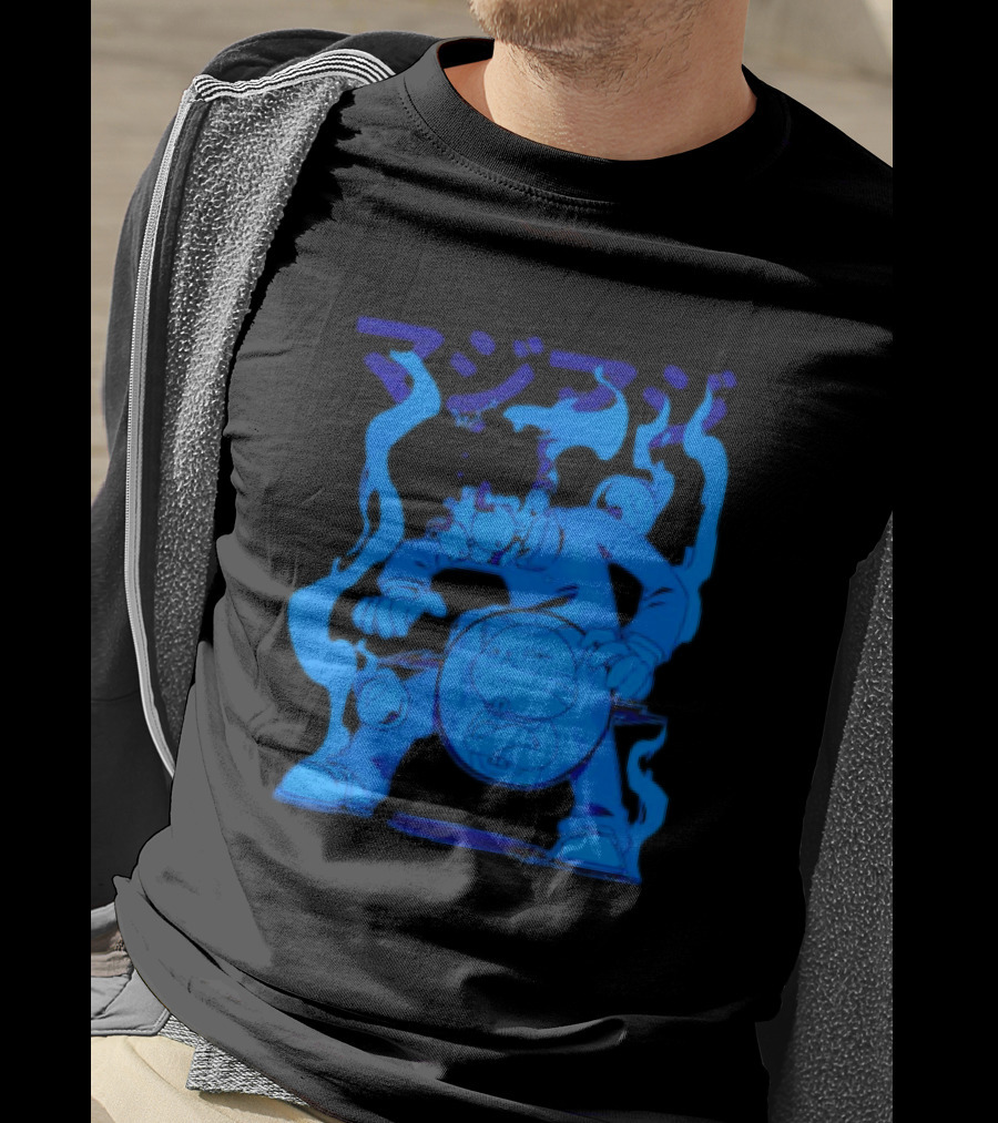 Dandadan My Balls Manga Character With Blue Aura T-Shirt