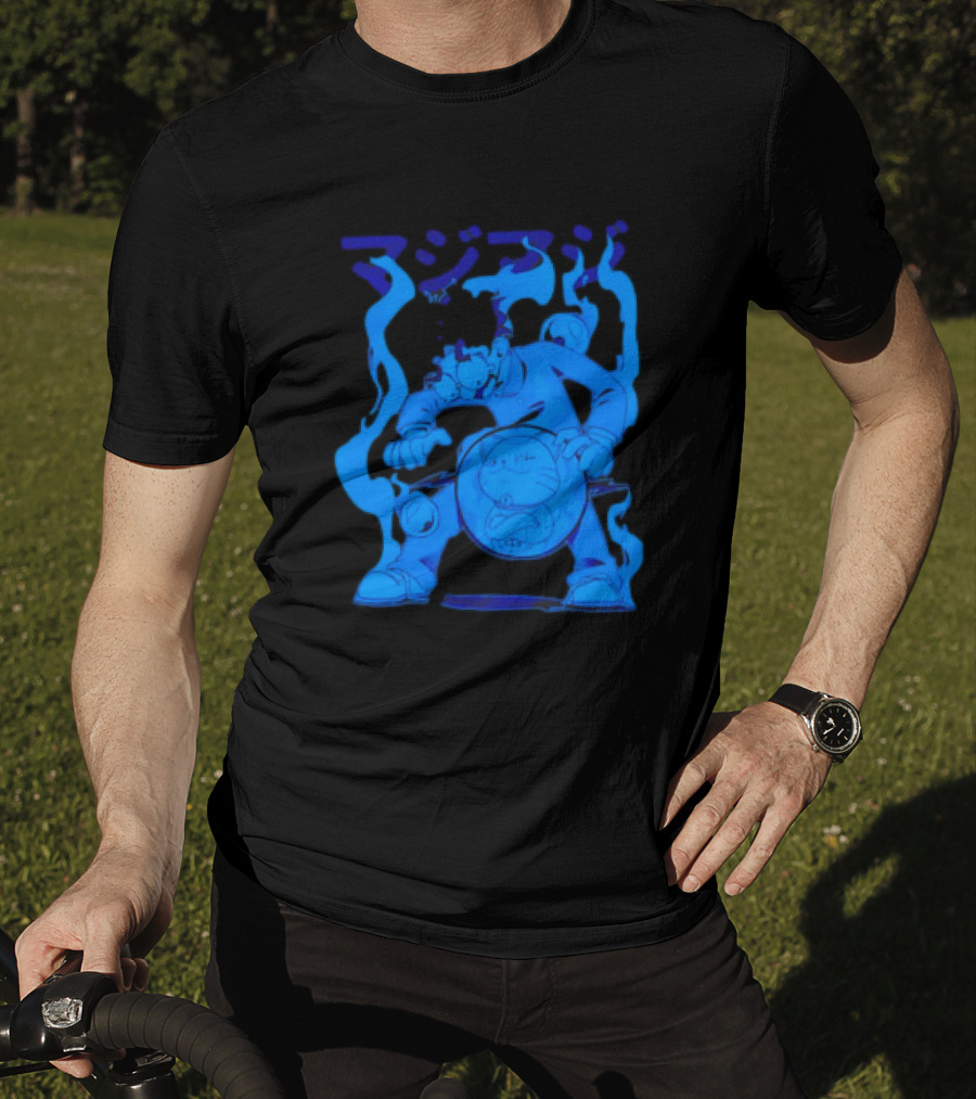 Dandadan My Balls Manga Character With Blue Aura T-Shirt