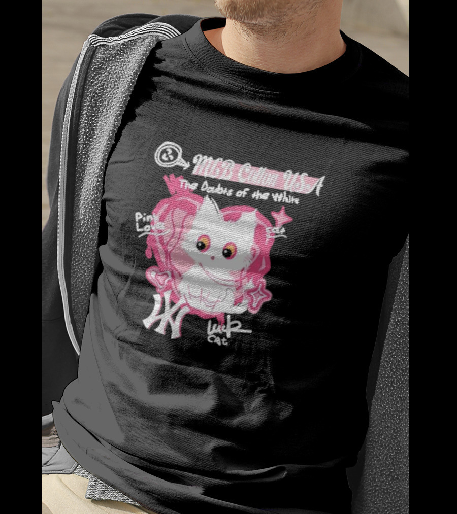 MLB Cotton USA The Doubts Of Our Values Lucky Cat T-Shirt