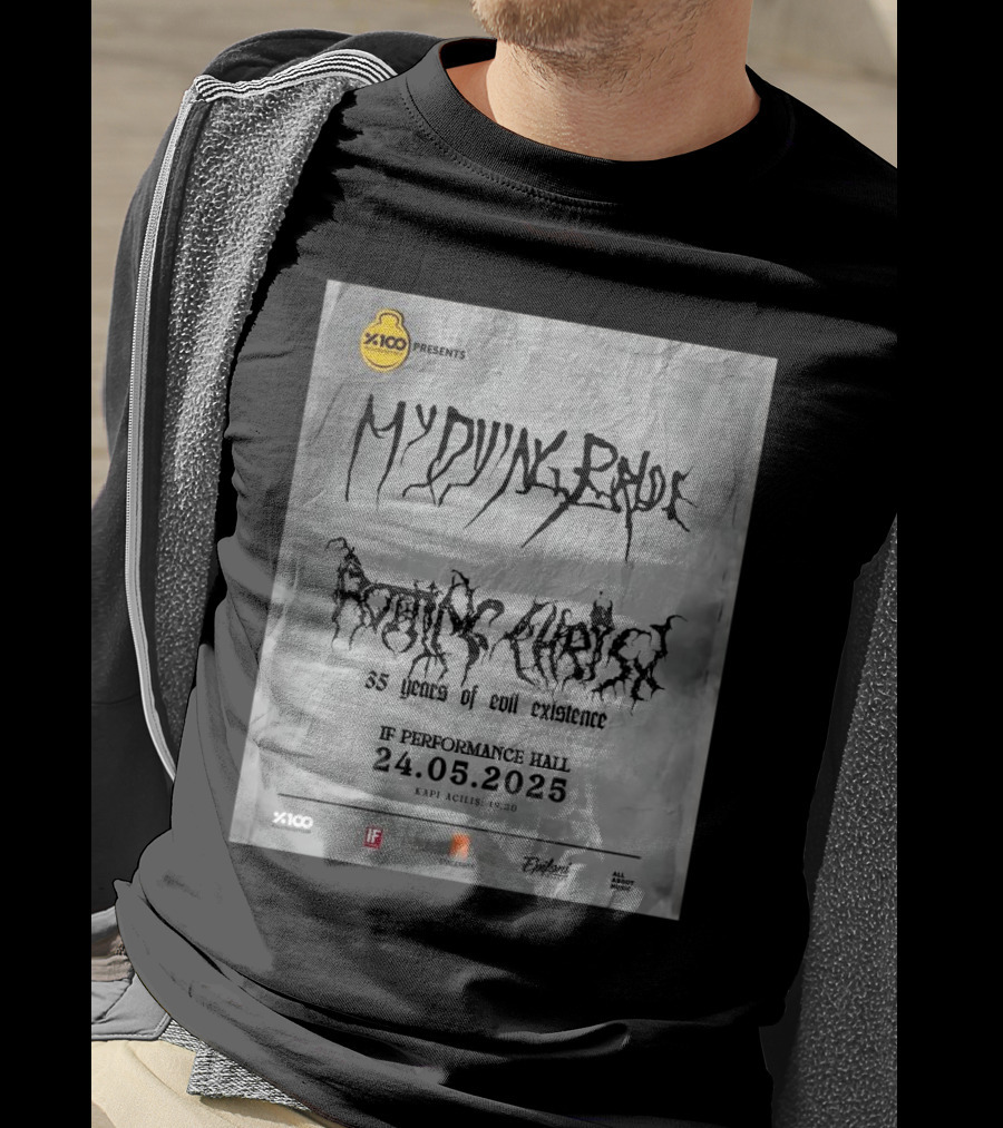 X100 Presents My Dying Bride Rotting Christ 35 Years Of Evil Existence IF Performance Hall 24.05.2025 T-Shirt