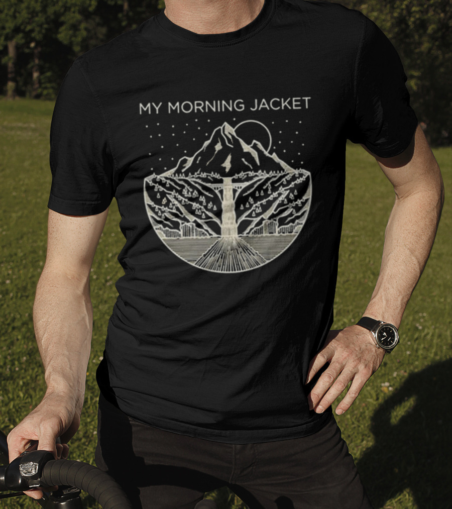 My Morning Jacket Gorge Mountain Starry Night T-Shirt