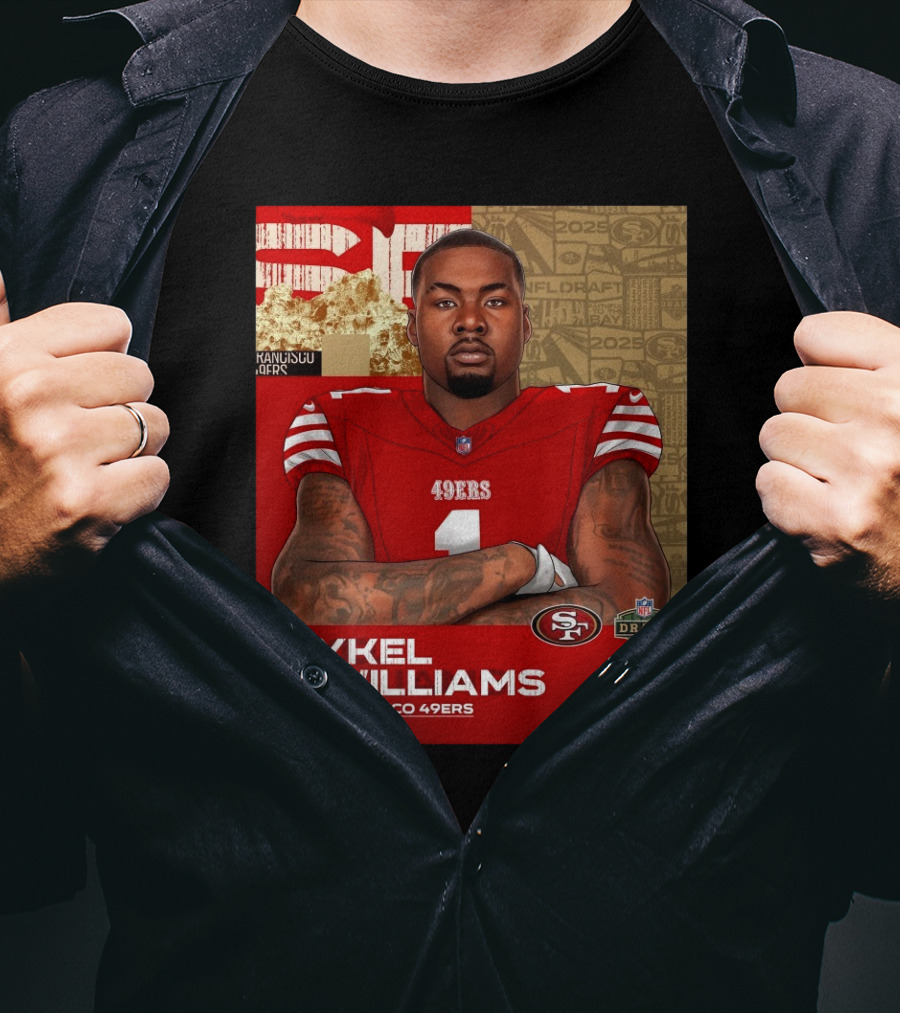 Mykel Williams San Francisco 49Ers Edge Georgia NFL Draft 2025 T-Shirt