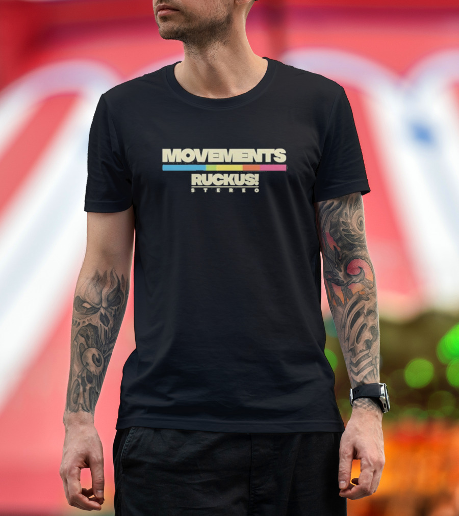 Movements Ruckus Stereo Retro Color Bar T-Shirt