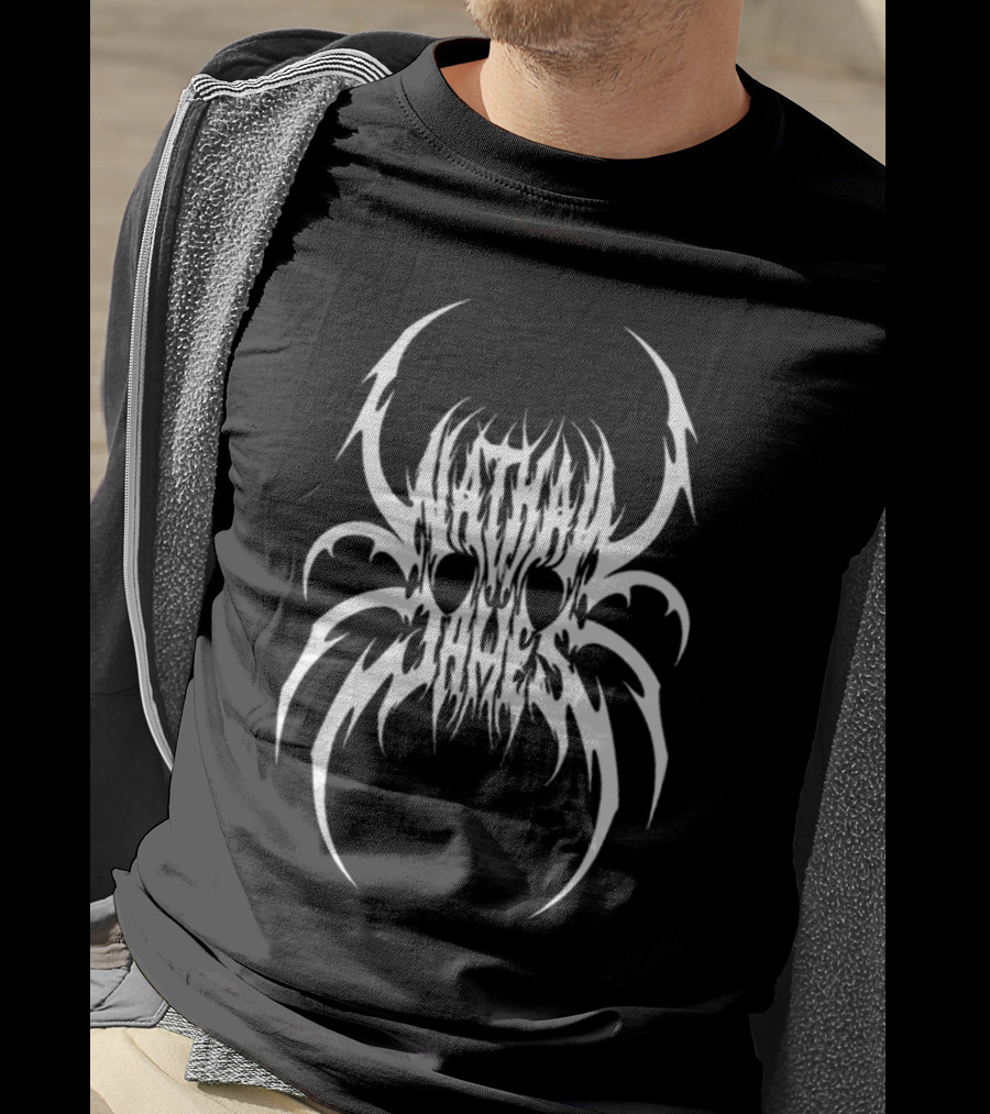 Nathan James White Spider Skull T-Shirt