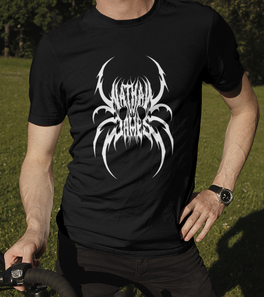 Nathan James White Spider Skull T-Shirt
