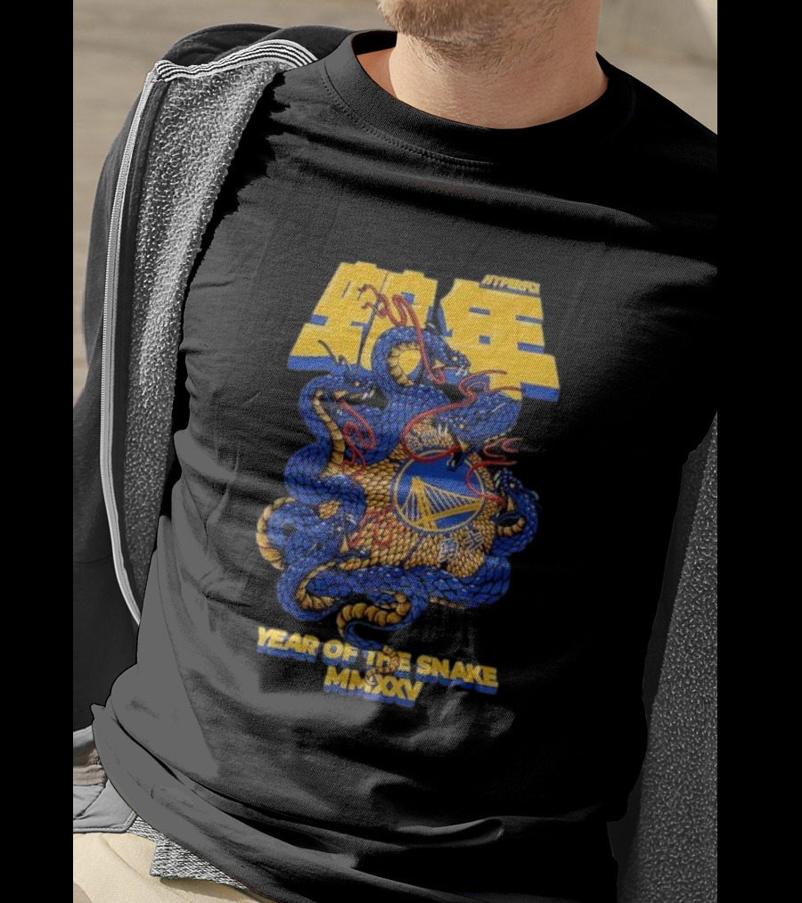 NBALab X Hyperfly Golden State Warriors Year Of The Snake MNXXIV Lunar New Year Collection T-Shirt