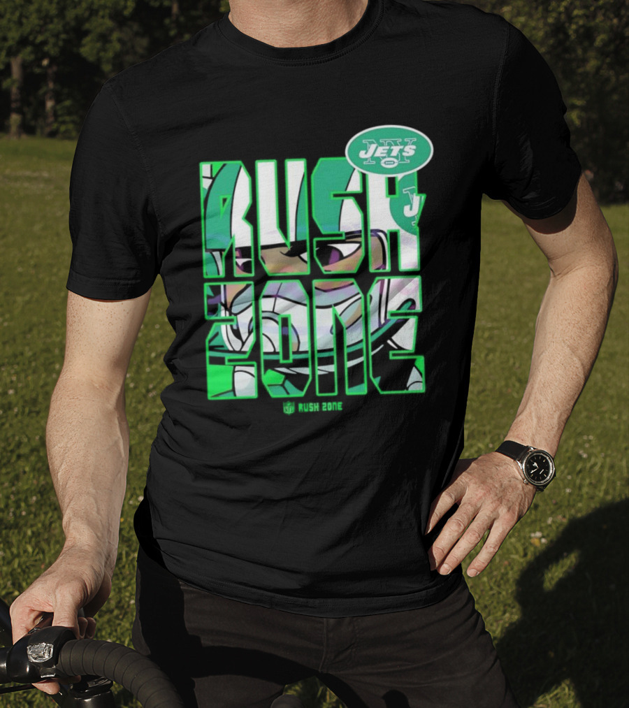 New York Jets NFL Rush Zone Cartoon Football Jets T-Shirt