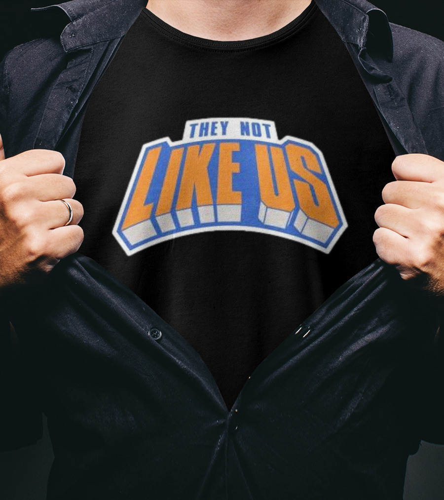 They Not Like Us New York Bold Typography T-Shirt