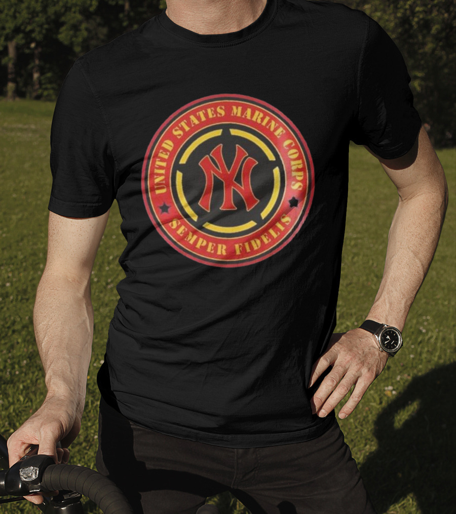New York Yankees United States Marine Corps Semper Fidelis MLB Military Appreciation Night 2025 T-Shirt