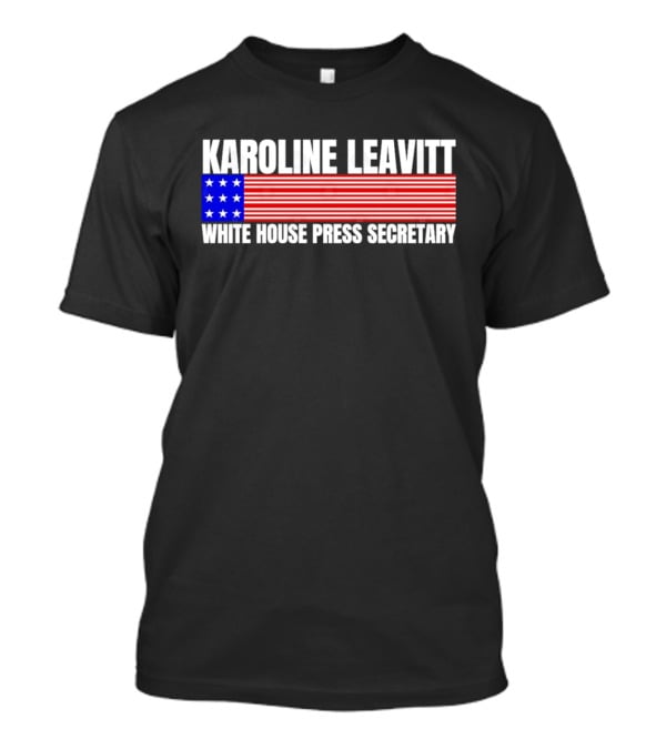 Karoline Leavitt White House Press Secretary American Flag Design T-Shirt