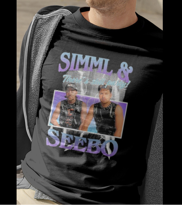 Simml & Seebo There’s Still Party Lightning Duo Retro Theme T-Shirt