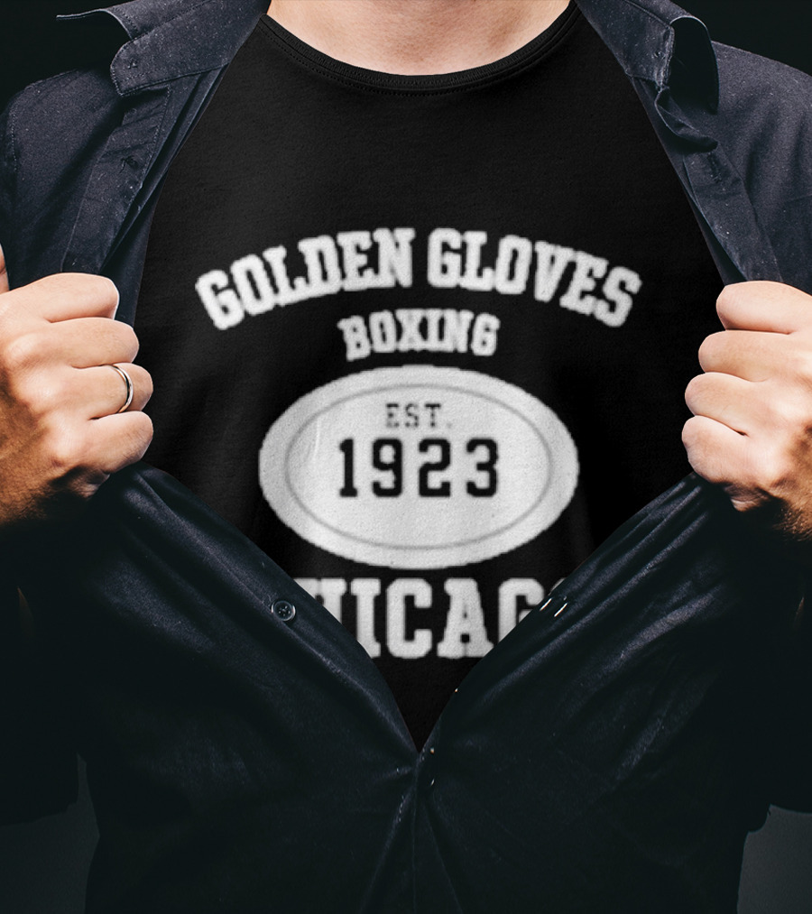 Golden Gloves Boxing 1923 Chicago Vintage Style T-Shirt