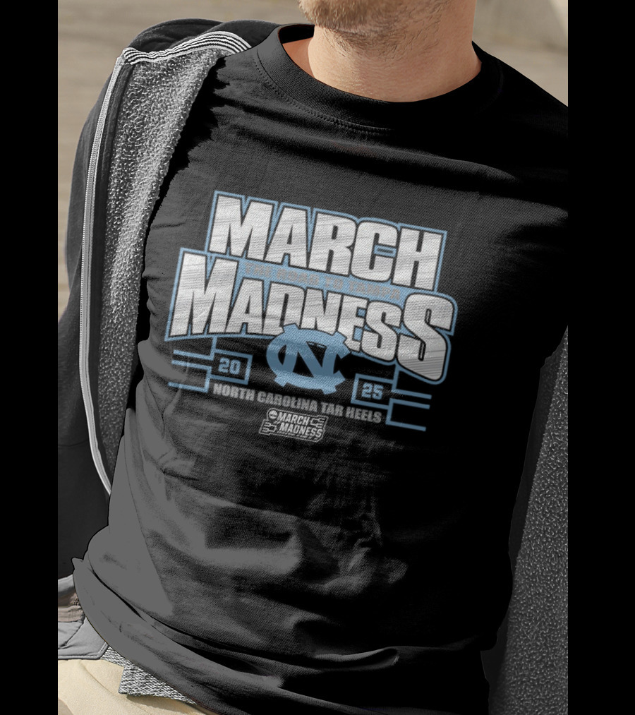 March Madness 2025 North Carolina Tar Heels Road To Tampa NCAA Tournament T-Shirt