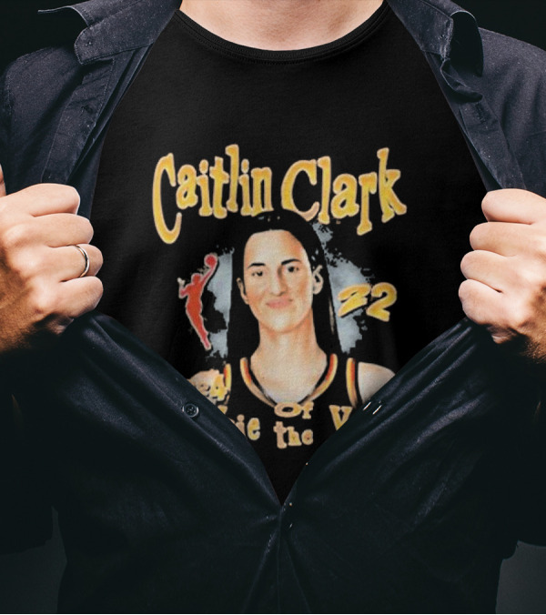 Caitlin Clark Rookie Of The Year Basketball Number 22 Player Tribute T-Shirt
