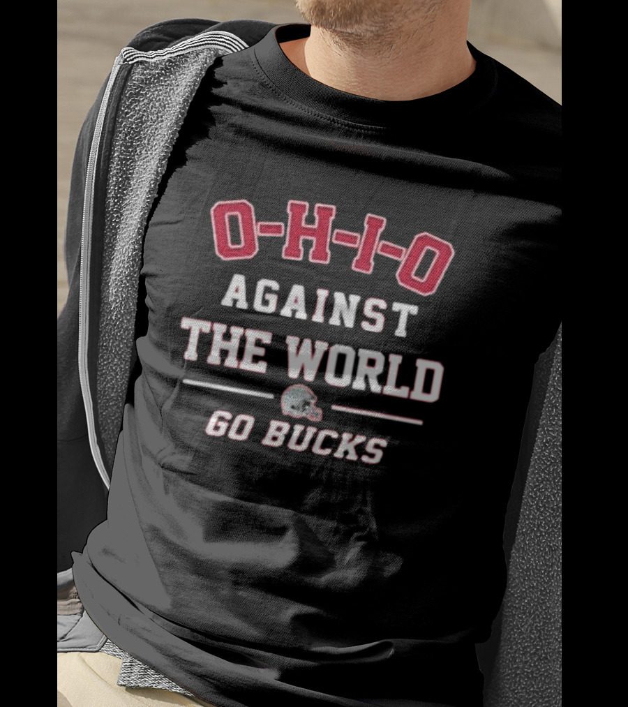 Ohio Against The World Go Bucks Helmet 2025 T-Shirt