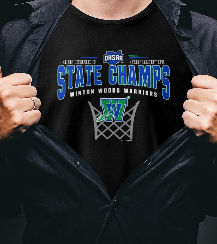 OHSAA 2025 Division II State Champs Winton Woods Warriors Basketball T-Shirt